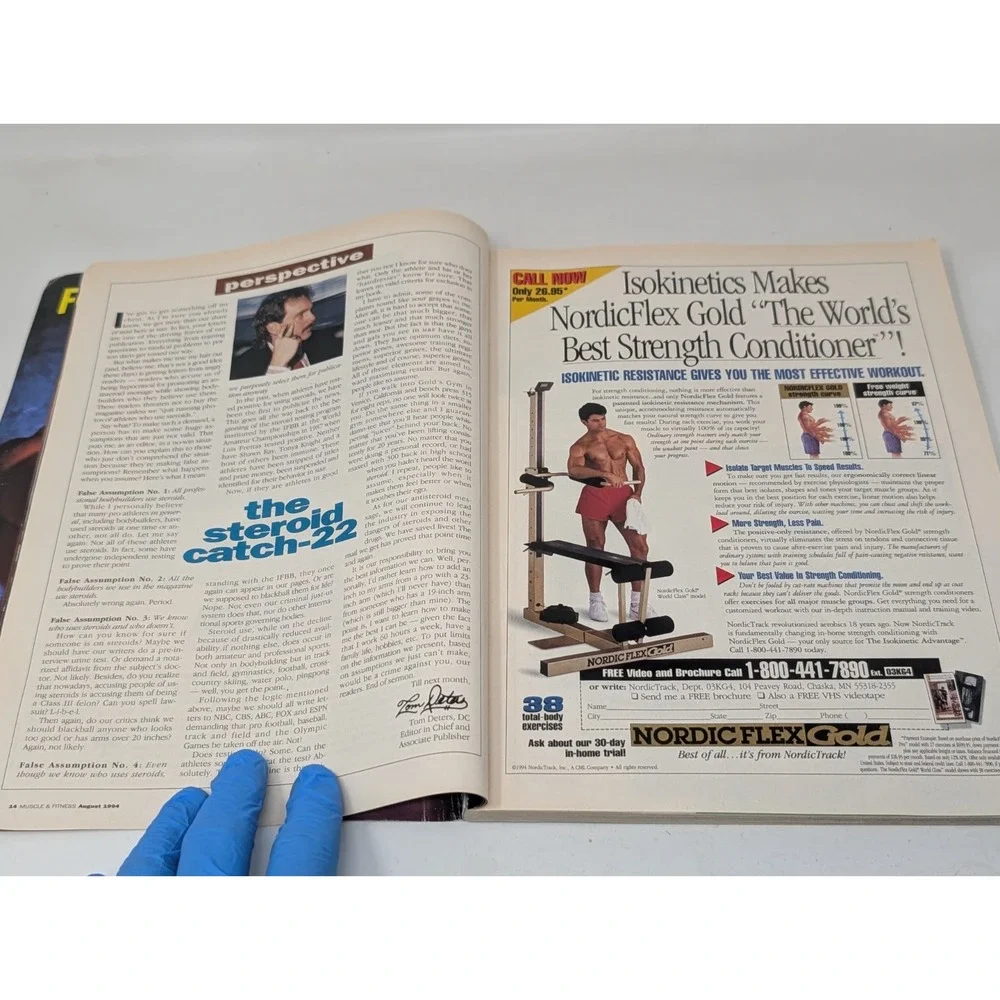 Muscle & Fitness Bodybuilding Magazine David Dearth & Laurie Donnelly 1994‎ VTG